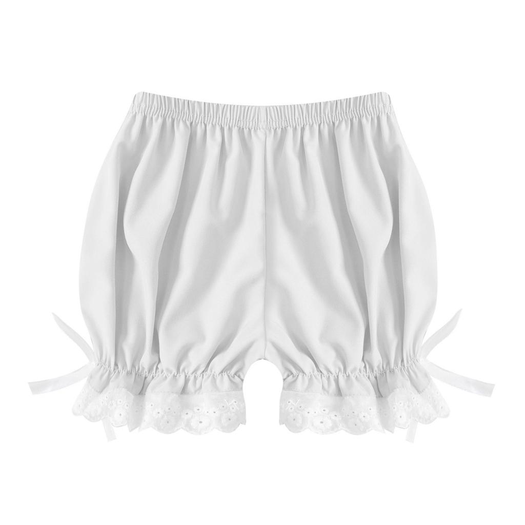 Kids Girls Bloomers Pettipants Elastic Waist Pumpkin Shorts Summer Solid Color Safety Bottoms