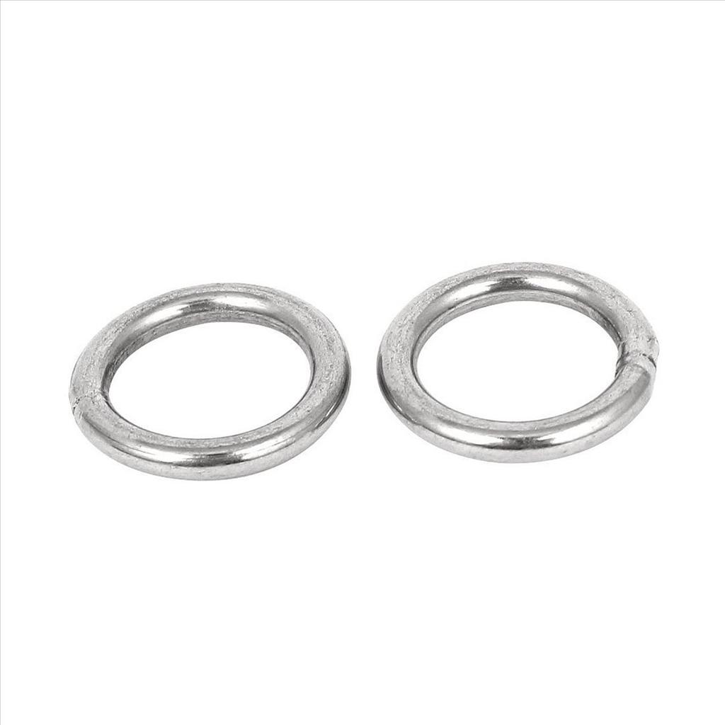 Feb.20Mm X 3Mm Stainless Steel Webbing Strapping Welded O Rings 30 Pcs