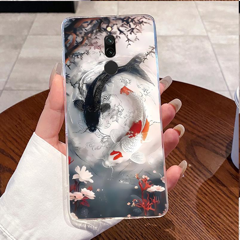 Back Cover For Xiaomi Redmi 8 8A Case Clear Luxury Cute Love Rabbit Cool Funny Pattern Transparent TPU Soft Silicone Phone Case