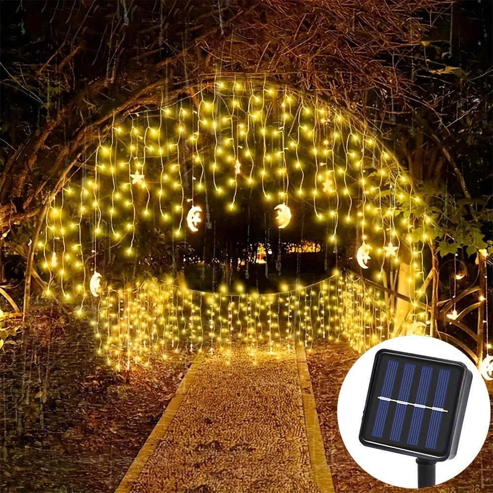 

Solar Christmas Lamp Outdoor Icicle Fairy Light Waterproof Solar Powered String Light for Patio Garden Wedding House Eaves Roof 6m 96 leds
