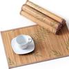 Vintage Bamboo Placemat Foldable Heat Insulation Pad Table Decoration Tableware Pad  Family Party