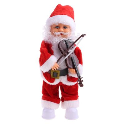 30cm/11.81in Kids&Adults Plastic Toy Kids Game Electric for Play the Violin Santa Claus for Creative Supplies for Kids/A