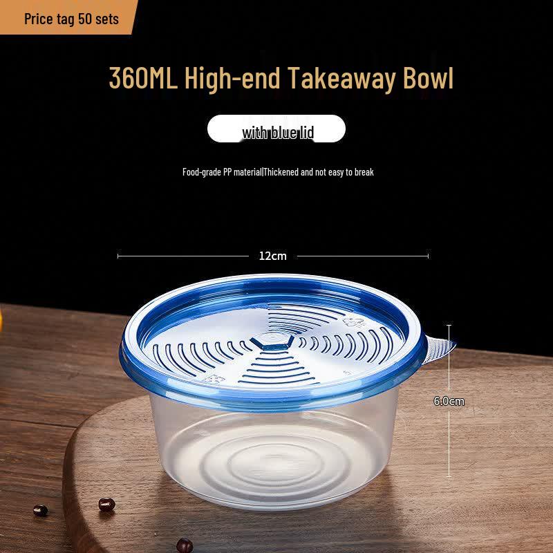 

50-set Round Disposable Food Containers