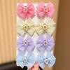 8pcs Colorful 3D Butterfly Knots Y2K Girls Hair Clips Ladies Hair Accessories for Birthday Parties Back-to-School Gradua