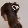 Korean Ribbon Bow Hair Claw Clips Temperament Elegant Hairpin Women Princess Headdress Fashion Grab Clip Female Hair Accessories