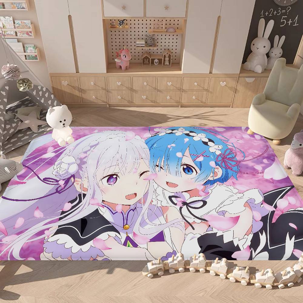 

Re Zero Anime Floor Mat Cheaper Anti-slip Modern Living Room Balcony Printed Bedside Mats 40x60cm