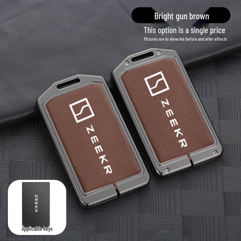 Zeekr 001 Car Key Case: 2021 High-End Metal Shell for Males
