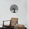 Tree of Life Metal Wall Art - Family Tree Decor, Iron Silhouette for Home Decoration