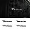 2/4pcs Car Stying 3D Aluminum Audio Speaker Badge Stereo Emblem Sticker For Model 3 Model S Model X Model Y 2020 2021 2022