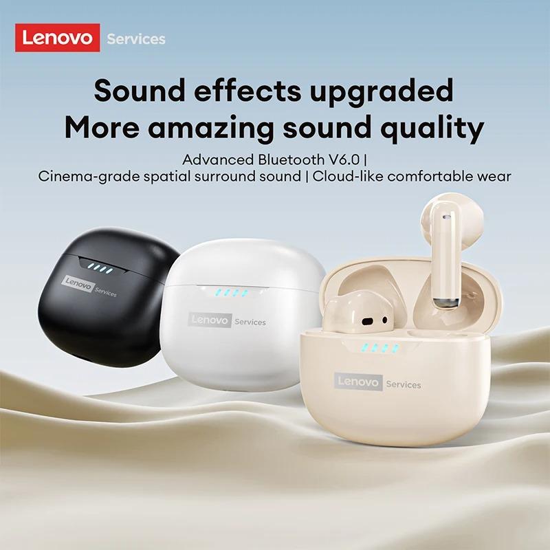 Originální bezdrátová sluchátka Lenovo LE259 Bluetooth 6.0 HIFI Herní sluchátka s potlačením hluku Sluchátka na cvičení Přehrávání hudby Stereo Sportovní sluchátka