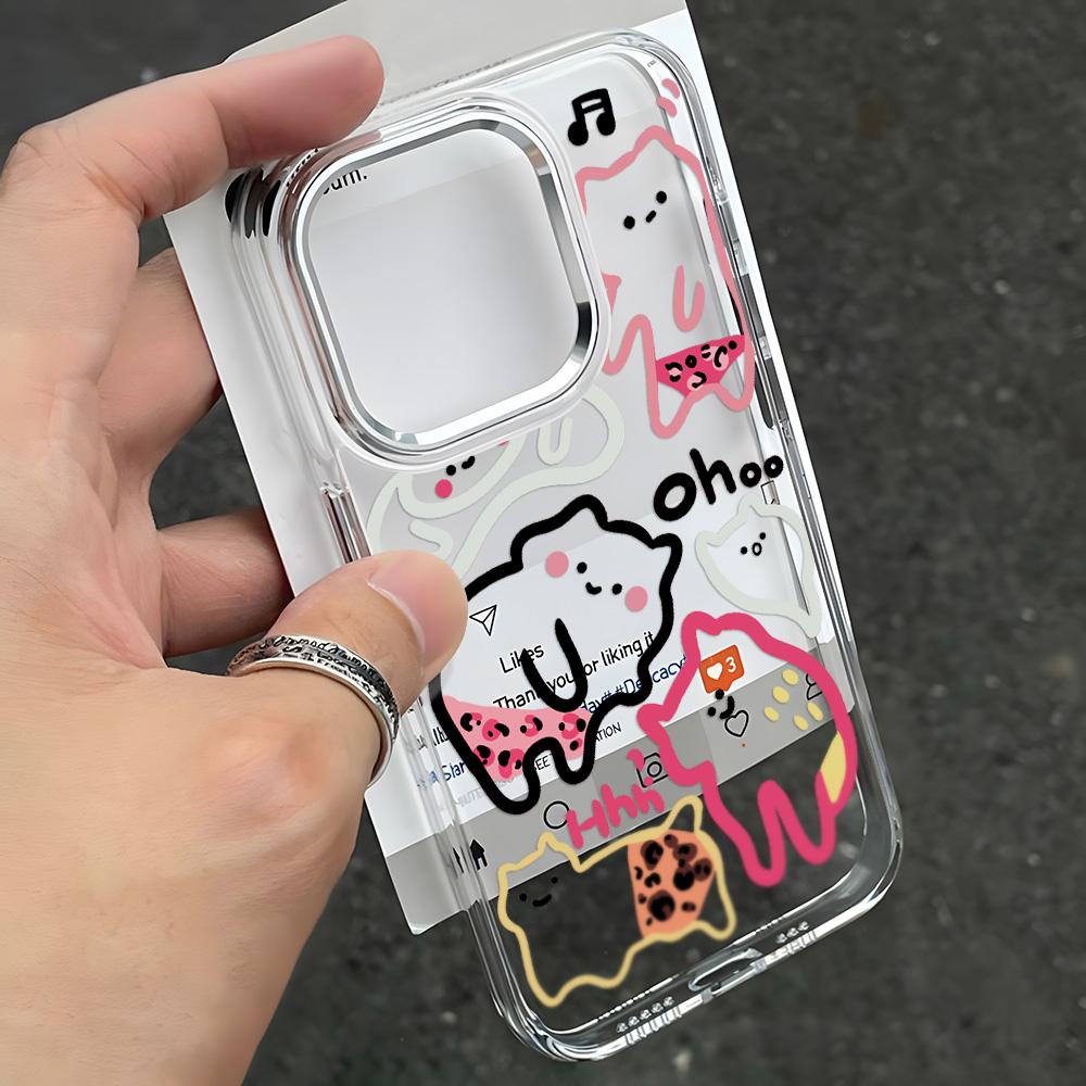 Transparent phone case for iPhone 11 12 13 iPhone 13 14 15 Pro 15 16 Pro Max Samsung A15 A16 A25 A26 A55 A56 S25 S24 S22 S23 Ultra S25 Edge
