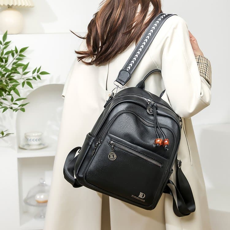 Lychee pattern backpack single shoulder dual-purpose women's backpack