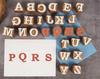 IBA Indianbeautifulart Textile Printing Block Uppercase A-Z Alphabet Hand Carved Wood Letters Wooden Stamp Wood Block