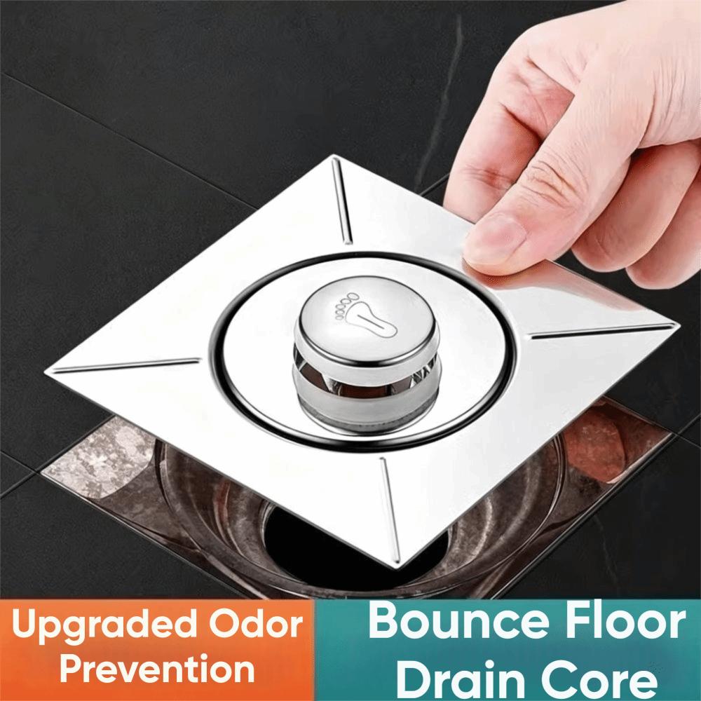 Stainless Steel Floor Drain Cover Foot Press Floor Drain Stopper Shower Room Use