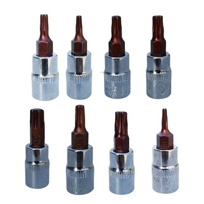 Torx Lokma Uçları T15 T20 T25 T27 T30 T40 1/4 \" Altıgen Şaft