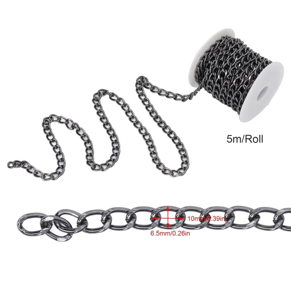 

Oval Links Curb Chain Twisted Chain Chain Roll Jewelry Tools Chain Spool DIY Crafts