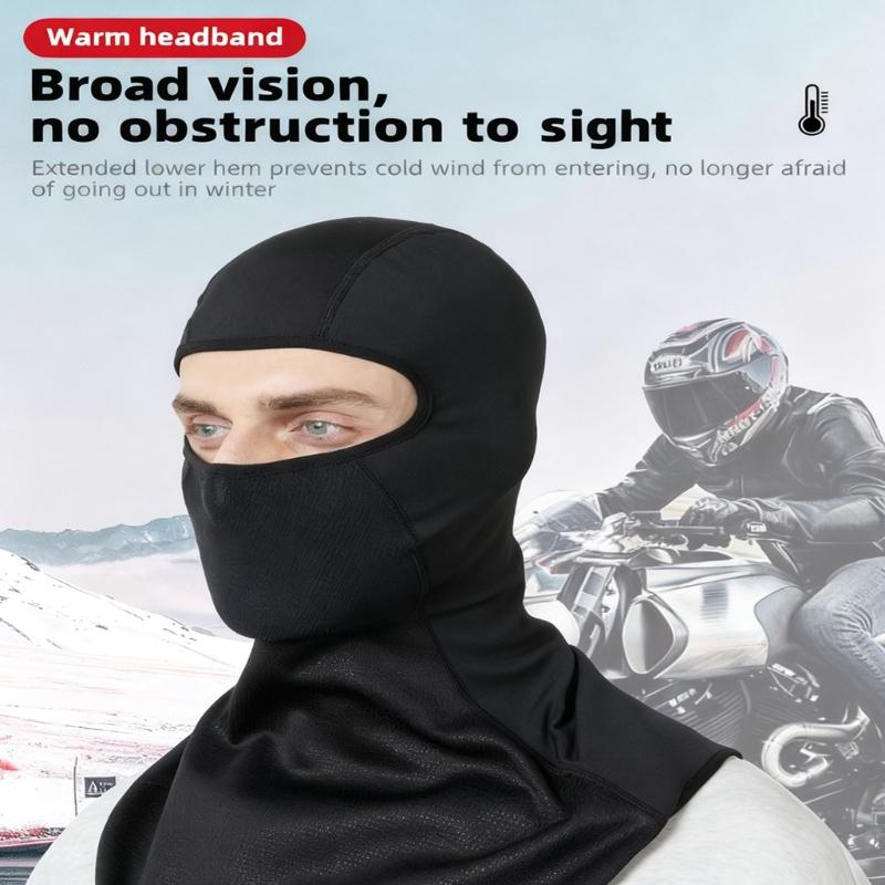 Winter Cycling Face Cover Windproof Balaclava With Breathable Fabric Full Head Neck Protection Compatible Helmets For Skiing Motorcycle