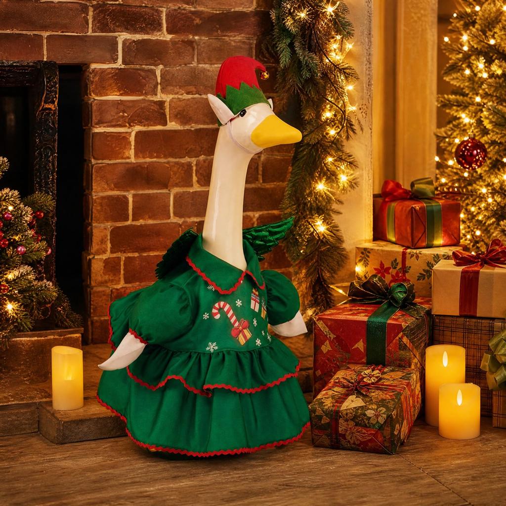 23 Inch Porch Green Outfit for Christmas Yard Decoration