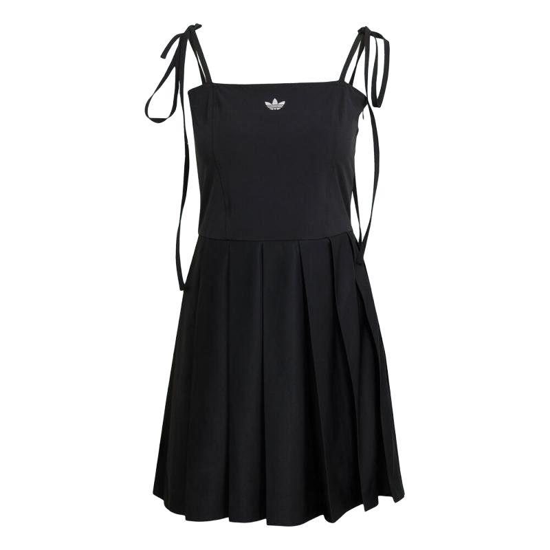 adidas Originals Ribbon Pleated Mini Dress Black JW0115 32