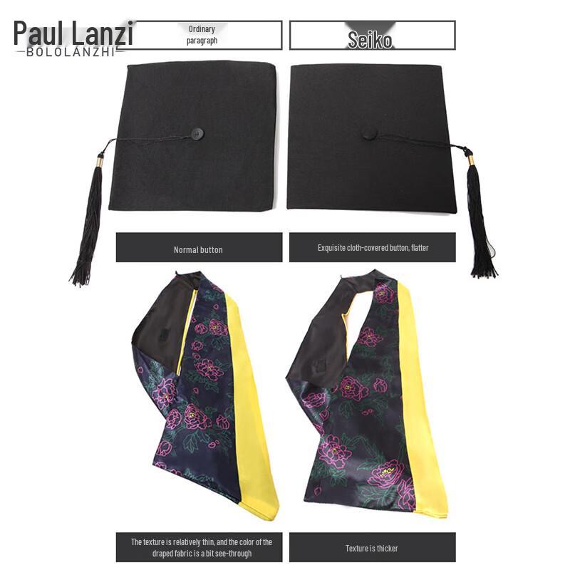 Conjunto de Toga Académica de Graduación Paul Lanch