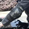 Ginocchiere e gomitiere per motociclette, per equitazione, sport all'aria aperta, doppie cinghie, comfort regolabile, assorbimento degli urti, quattro stagioni, universale
