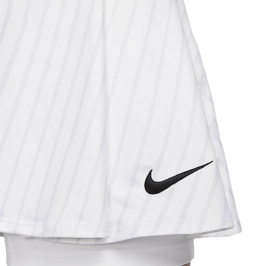 Nike Court Victory Dri-FIT Striped Quick-Dry Printed Vintage Tennis Skirt Women Skirts White FD5583-100