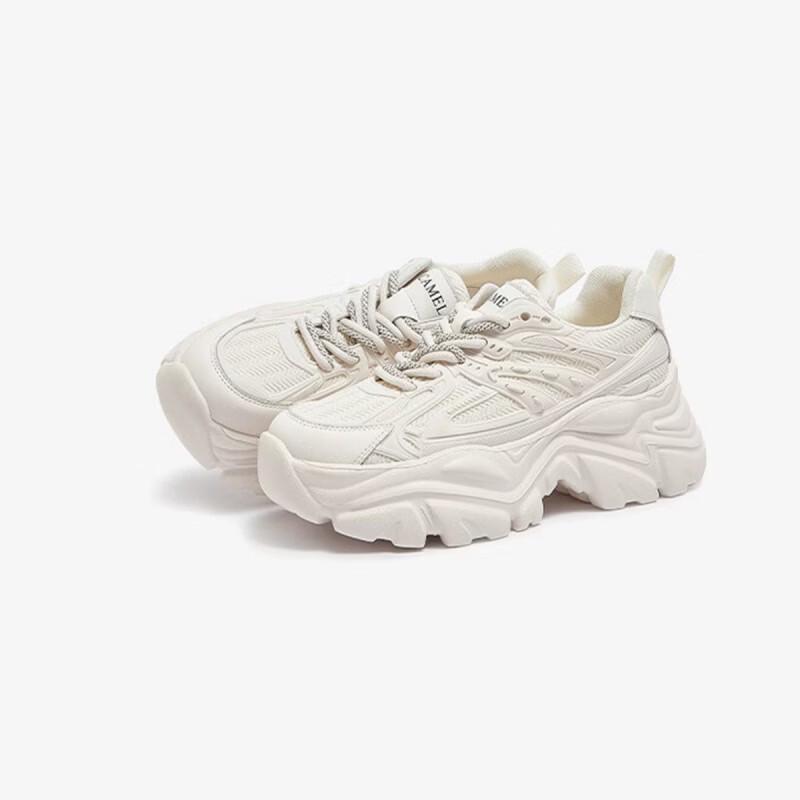 CAMEL Women s Chunky Platform Dad Sneakers 37