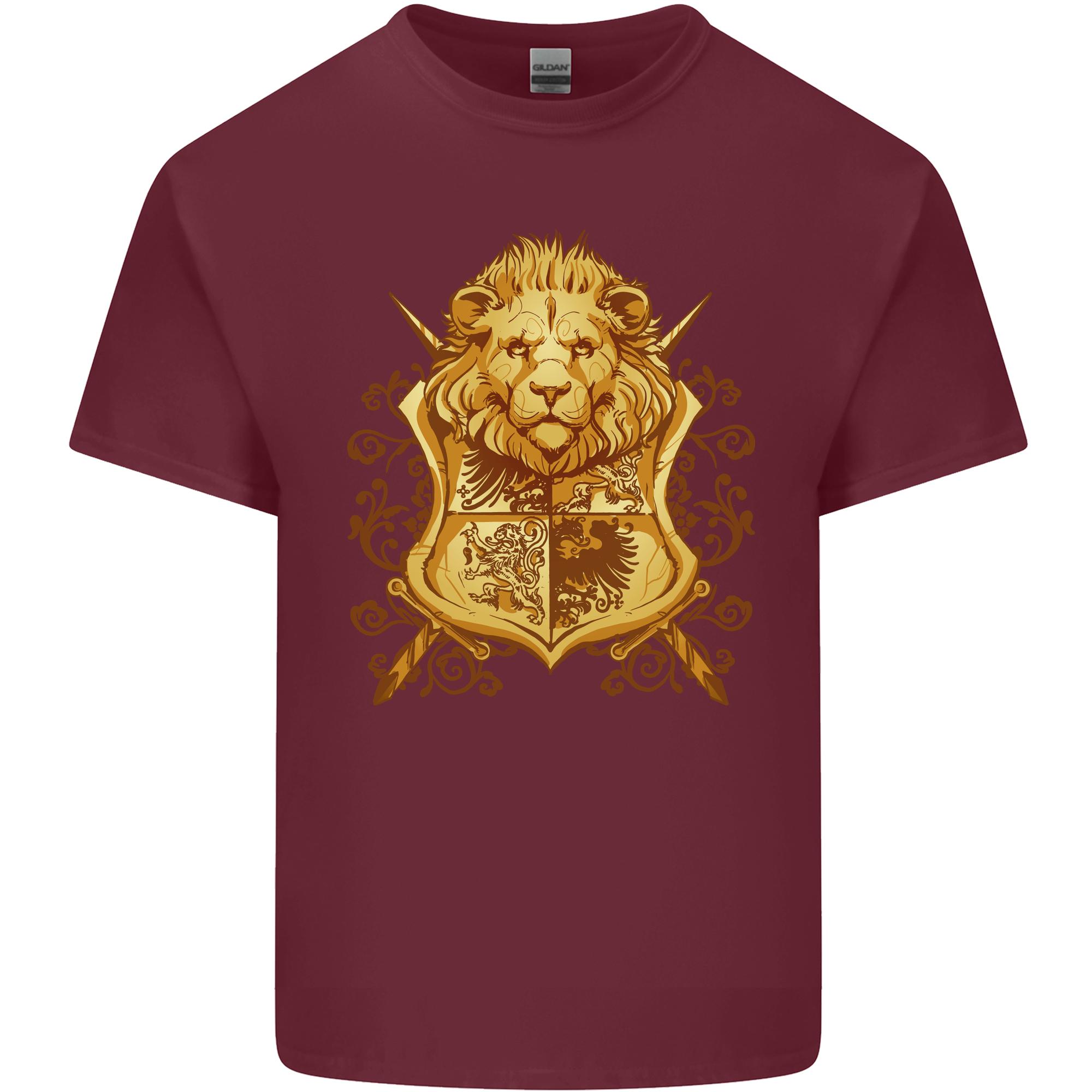 A Heraldic Lion Coat of Arms Shield Unisexs Light Cotton TShirt S