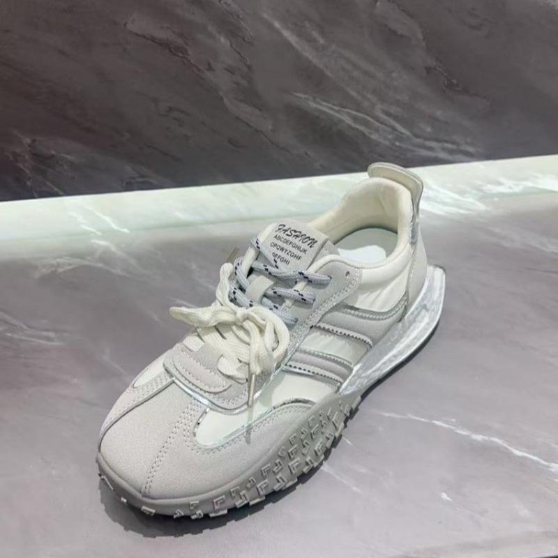 Fashion 2025 New Hot Sale Women's Vulcanized Sneakers Mixed Color Lace Up Breathable Outdoor Sports Comfortable & Versatile Casual Shoes