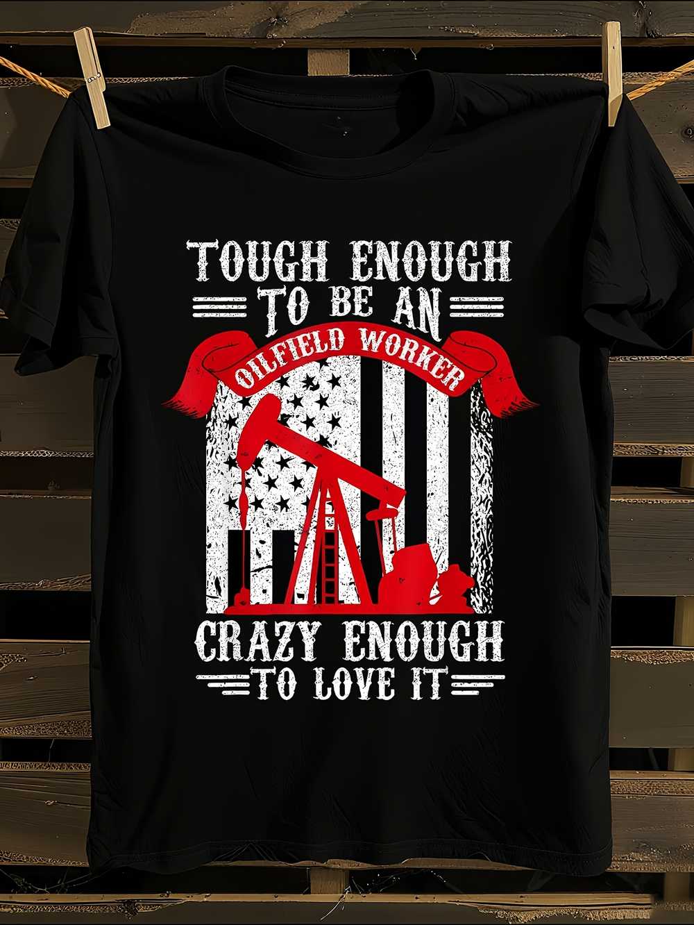 s Oilfield Worker Pride T-Shirt L