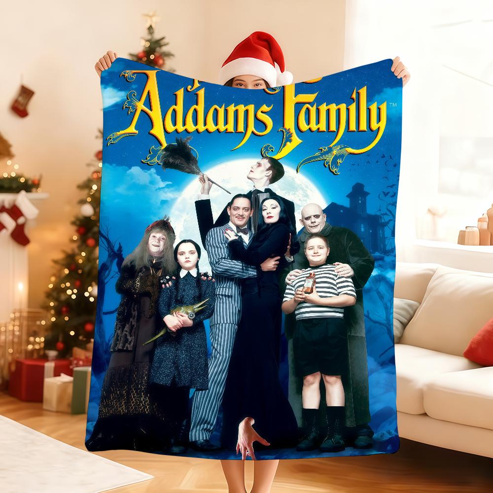 Amerikanischer Film T-Die A-Addams F-FamilieS Decke Für Weiche Überwurfdecke für Picknick Bett Sofa Haus Schlafzimmer Gemütlich Warm Bequem