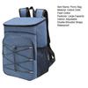 Picnic Bag Large Capacity Waterproof Oxford Cloth Cooler Bag with Adjustable Straps Side Mesh Pockets