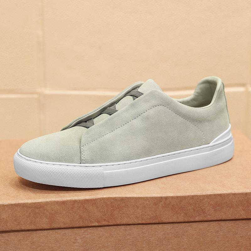 Men s Cross-Border Large Size Leather Slip-On Loafers – Style 47 Korean Fashion Versatile Casual Shoes 41
