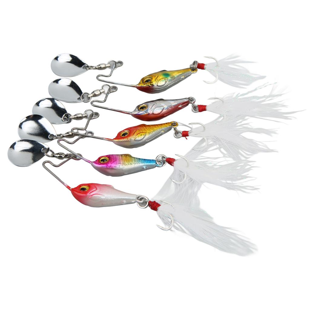 5 STÜCKE Angeln Spin VIB Metall Mini Köder 15g Künstlicher Hartköder VIB Löffel Angelköder