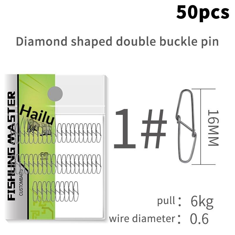 Double Buckle Pin Bfp-300 Stainless Steel High Tensile Strength Durable Smooth Anti Fall Off Fishing Accessories For Sea Fishing