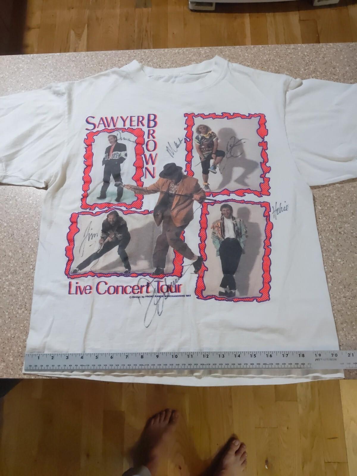 Vintage Sawyer Brown Live Concert Shirt Unisex Concert S to 5XL DO399 Unisex T-Shirt M