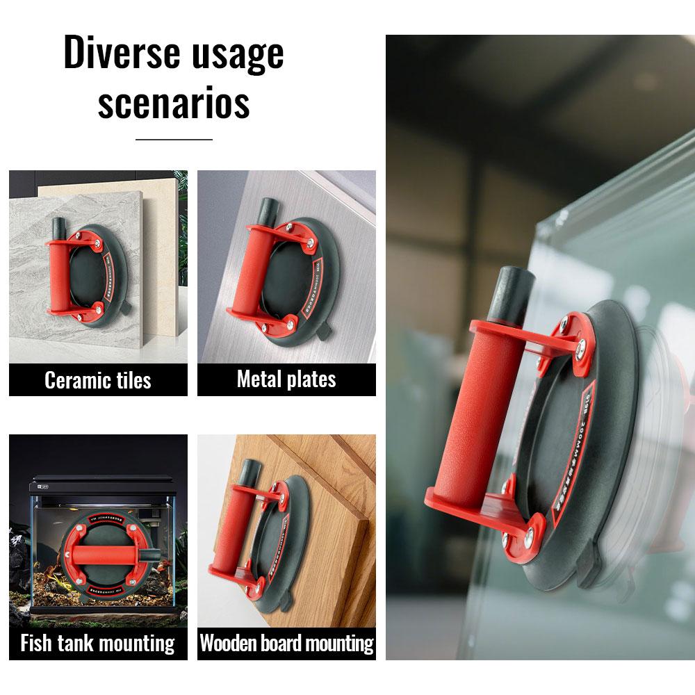 New Vacuum Suction Cup 200kg Loading Capacity Heavy Duty Vacuum Spreader for Tile Adsorption Glass Granite Lifting 8 Inch Cup