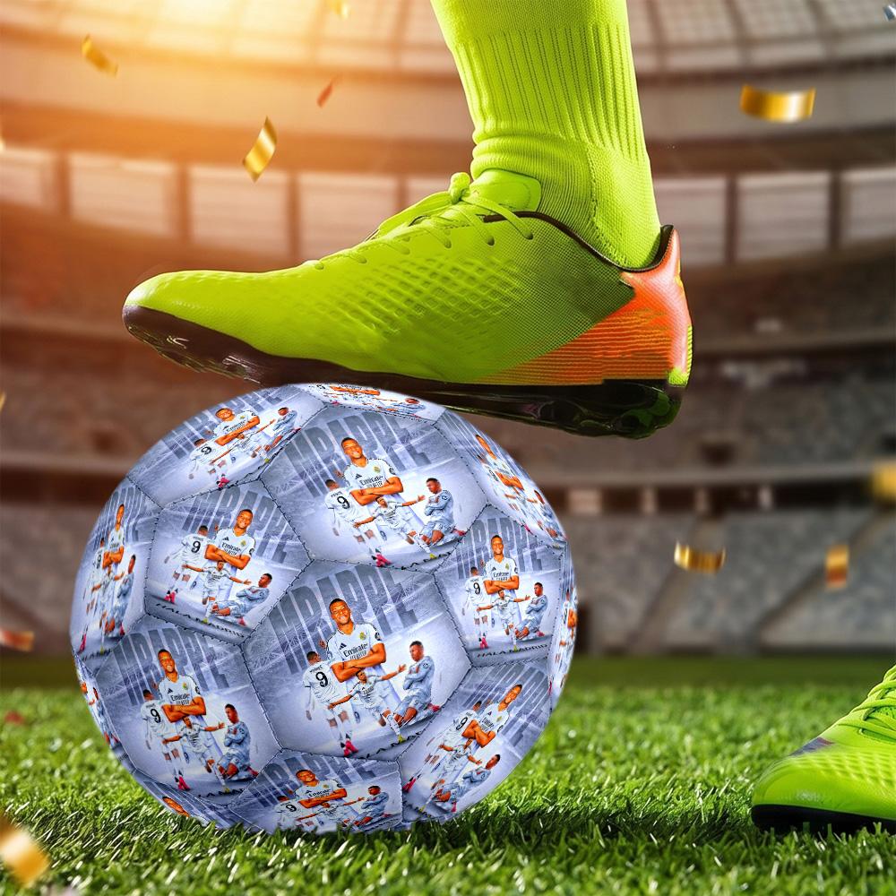Mbappé Soccer Ball Size 5 Football Machine-Stitched Indoor Outdoor Universal Football for Football Accessories