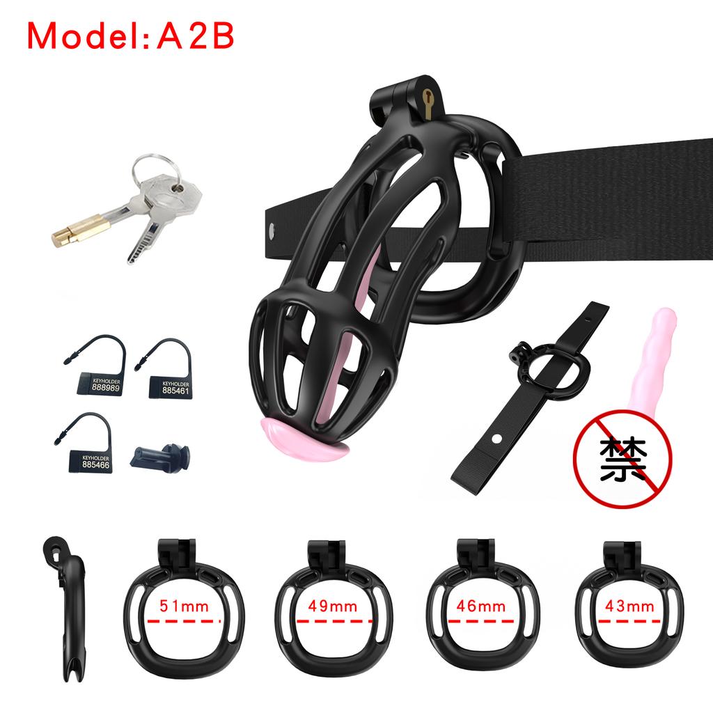 New Chastity Cage Male Device Kit Sex Toys For Men Gay Couples Mamba Cock Lock Penis Ring Bdsm Bondage Adult Games Sex Shop 18+