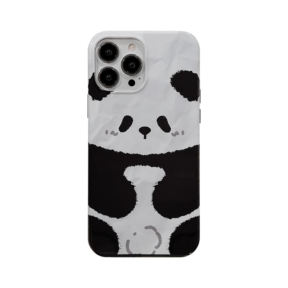 Panda IPhone 15 Apple Phone Case 16 Film 2 In 12 Suitable for 13Pro Fold 11 Chinese Style Max
