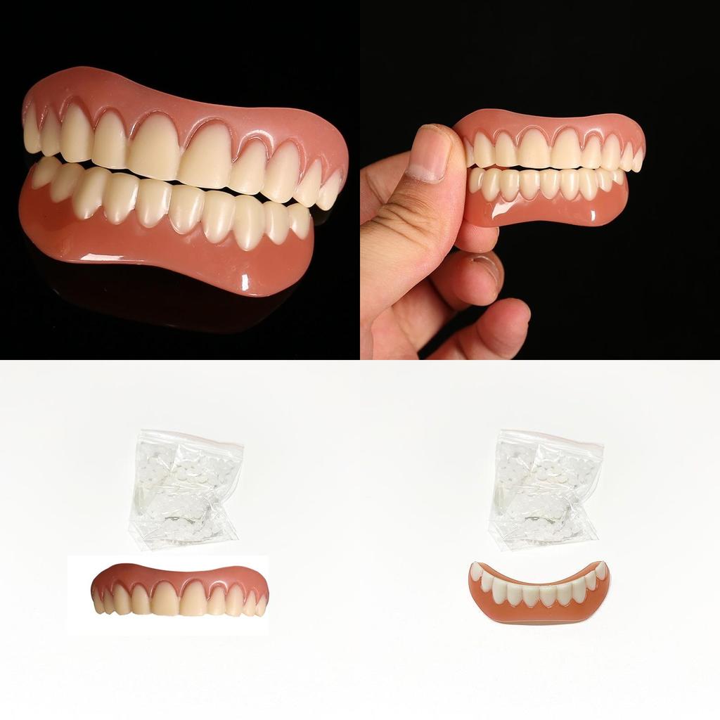 Silica Gel Veneers Instant Smile Cosmetic Tooth Dentures Set For A Perfect Photo Shoot