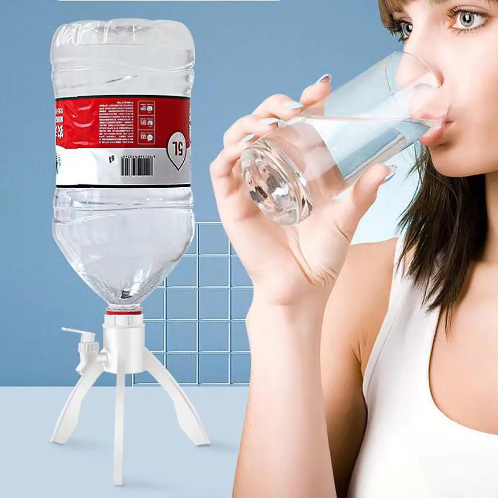 Upside Down Water Bottle Holder Inverted Drinking Rack Spout Stand Home Office Space Saving Storage Organizer