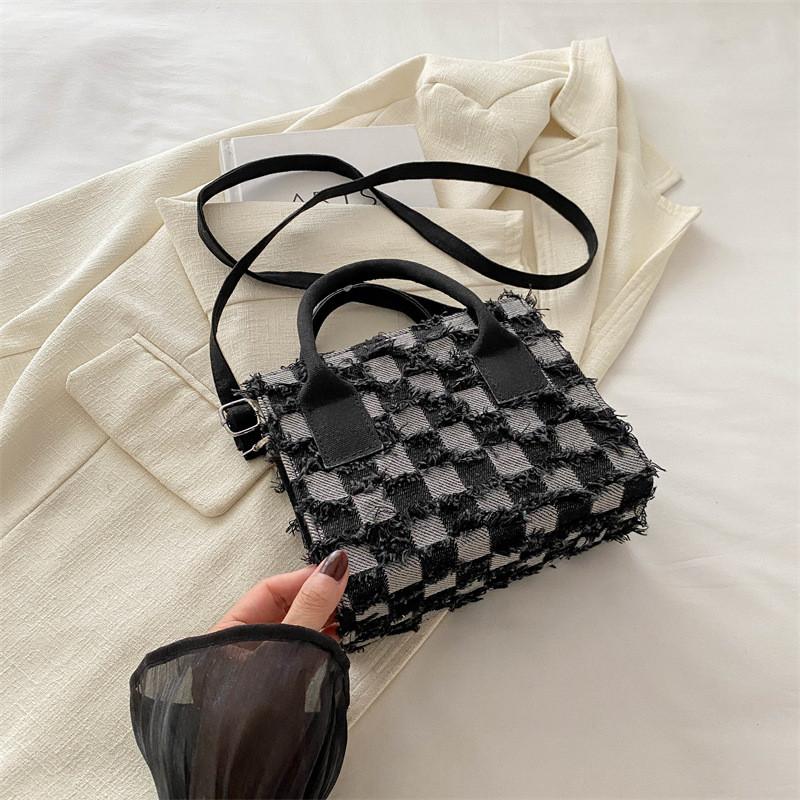 

Stylish Korean Tote Bag For Women In Black Deep Blue And Light Blue Perfect For Casual Everyday Use чёрный