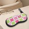 Vintage Floral Patchwork Print Soft Eyeglasses Sunglasses Case,Portable Anti Scratch Spectacle Pouch,Lightweight Protective Eyewear Bag for Travel