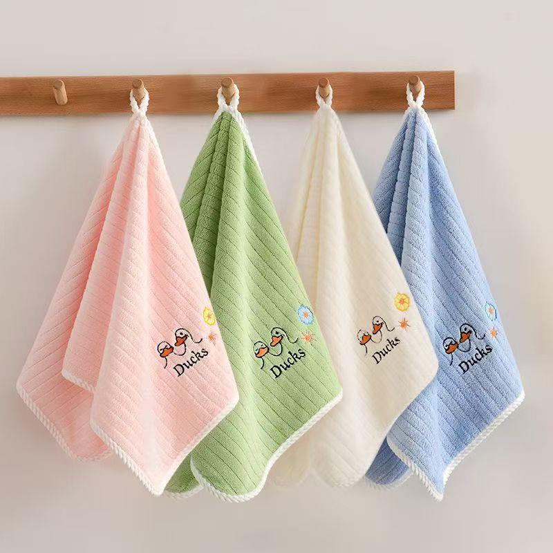 Cartoon Children's Towel Coral Fleece Face Towel Soft Small Towel
