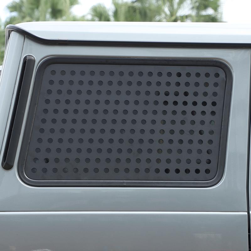 For Mercedes Benz G Class W463 2004-18 Aluminum Alloy Car Rear Window Honeycomb Window Glass Guard Protection Panel Accessories