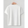 European Size Boys Round-neck Short-sleeved T-shirt with Cartoon Elephant Shopping Pattern Print