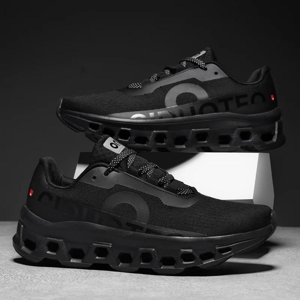 

Summer Breathable Comfortable New Outdoor Carbon Plate Shock-Absorbing Running Shoes Fashionable Sports Shoes Couple Style36-45 45 чорний