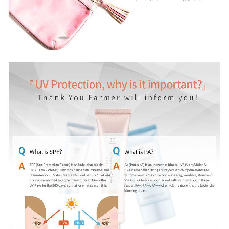 THANK YOU FARMER - Sun Project Shimmer Sun Essence SPF30 PA++ 40ml