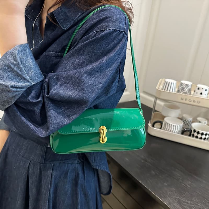 Women's vintage underarm bag hand-held small square bag